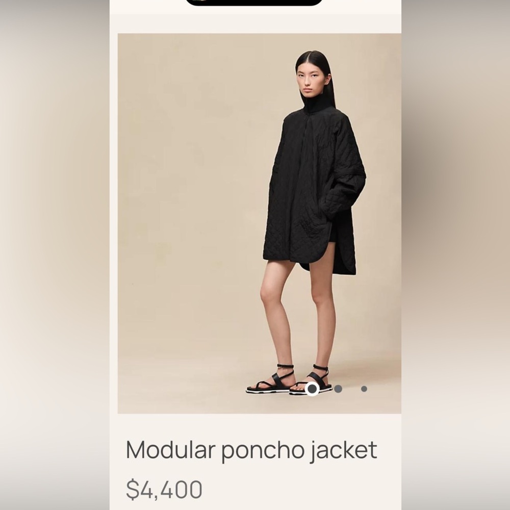 NWT Hermes Quilted Jacket - Black
